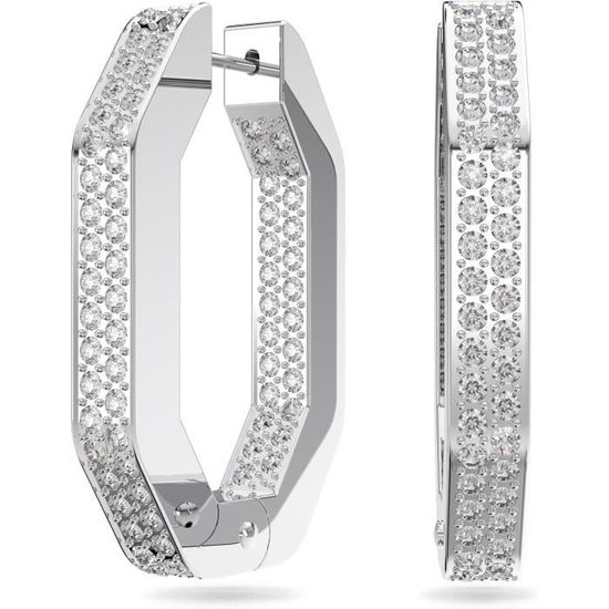Boucles D'oreilles Clip En Cristal Pavé Violet - Oscar De La Rebta - Neuf Avec étiquettes