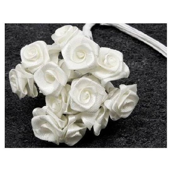 Mini rose blanche (x72) REF/FL520 - Cdiscount Maison