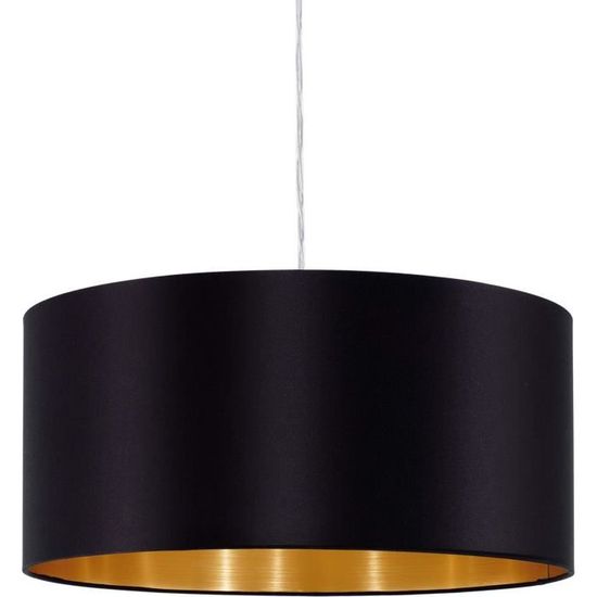 2x Lampes à Suspension Rétro Vintage Lustre 260mm E27 (noir) Plafonnier Industriel En Métal - Lustre - Suspension
