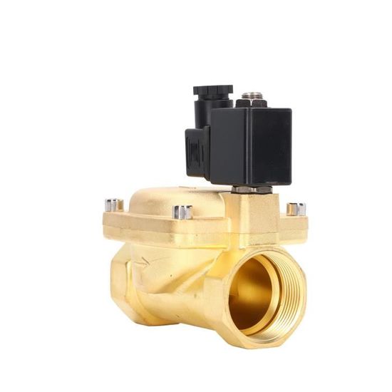 Électrovanne Laiton G1/2 - 220V AC - Pour Eau, Air, Huile - Débit 15 Mm - Installation Facile