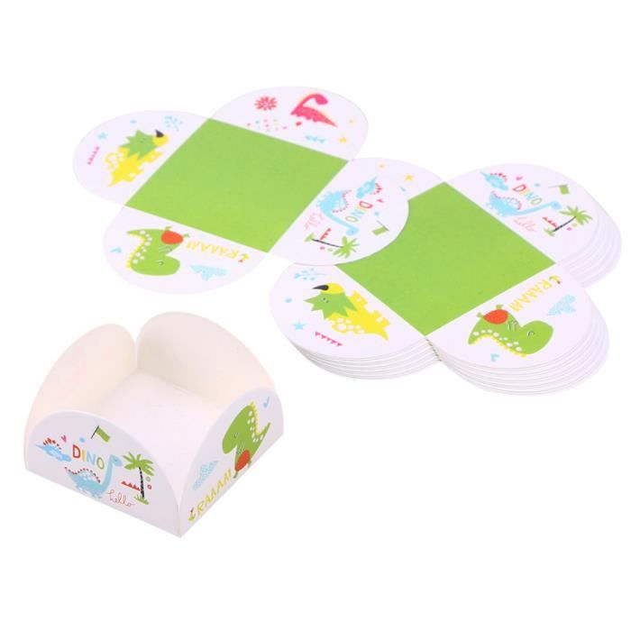 10 pièces plateau de chocolat Unique dinosaure à motifs de Cupcake boîte de biscuits contenant de SET ACCESSOIRES SALLE DE BAIN