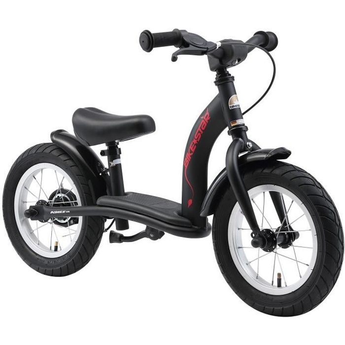 BIKESTAR - Draisienne - 12 pouces - pour enfants de 3-4 ans - Edition Classique - garçons et filles - Noir