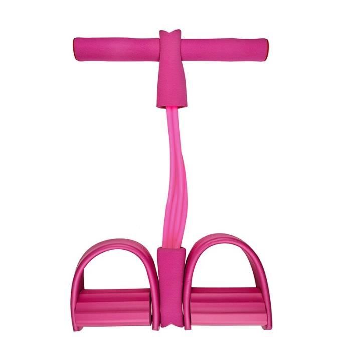 Appareil de Fitness appareil Abdominal Fitness sport multi-fonction corde de Tension quatre t - Modèle: 4tubes-Pink - HSJSTLDA05308