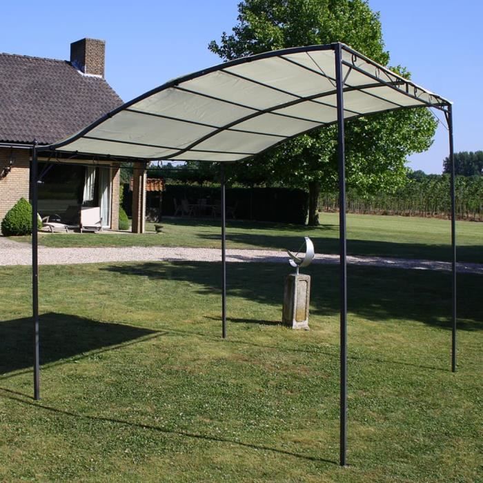 Tonnelle de jardin - Chapiteau de jardin Tente de réception Tissu Blanc crème Nouveau *944907