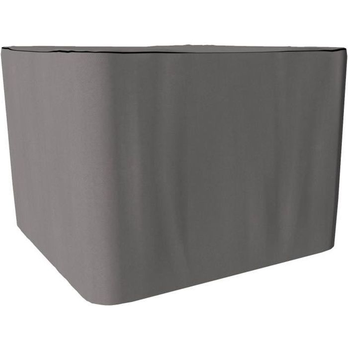 Housse de protection Table de Jardin - 180 x 90 x 70 - Gris - SORARA
