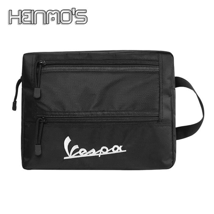 Black -Boîte de siège arrière de moto, sac de coffre pour Vespa GTS SPRINT LX LXV 50 125 150 250 300 300ie, boîte de rangement intér