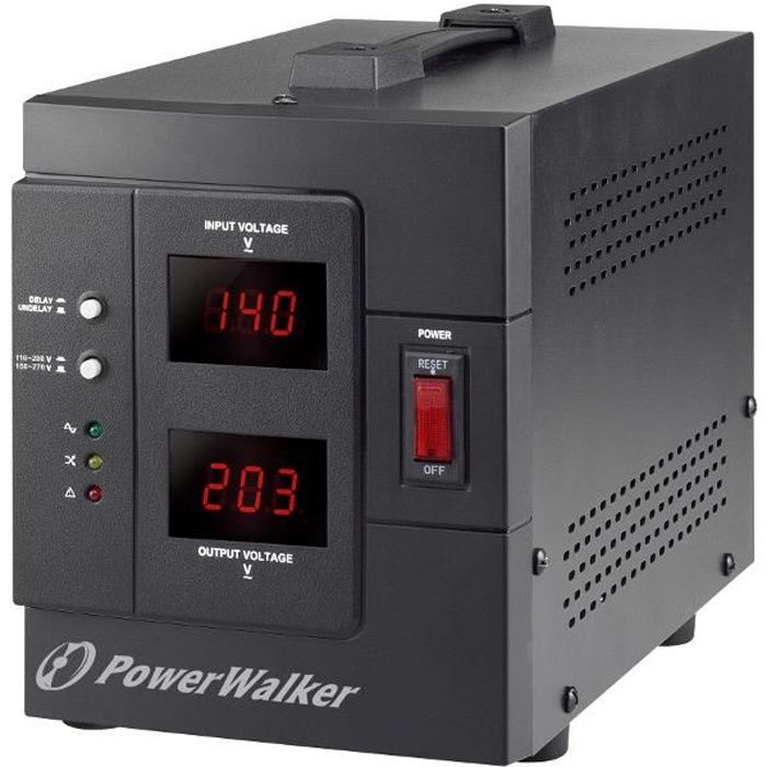 BlueWalker AVR 2000 SIV FR, 110 - 280, 2000 VA, 1600 W, 2 sortie(s) CA, Type E (FR), 502 J