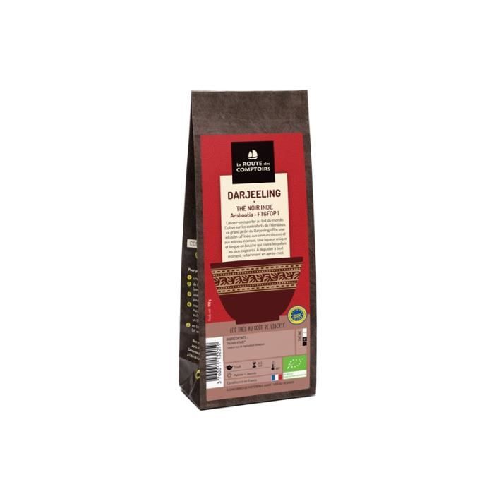 Thé Noir Darjeeling Bio - Sachet de 100g