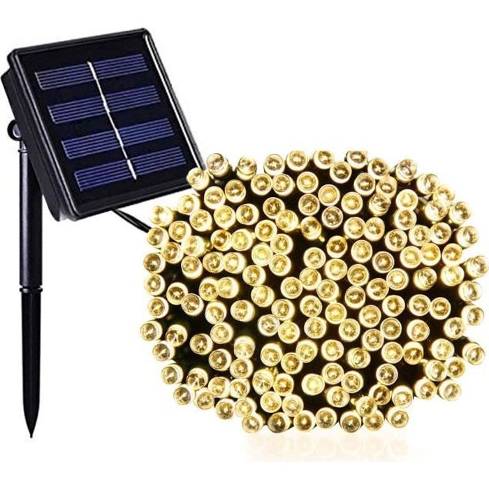 LUMI JARDIN Guirlande lumineuse solaire Yogy Solar - Lumière blanc chaud solaire - 200 LED - 1700 cm