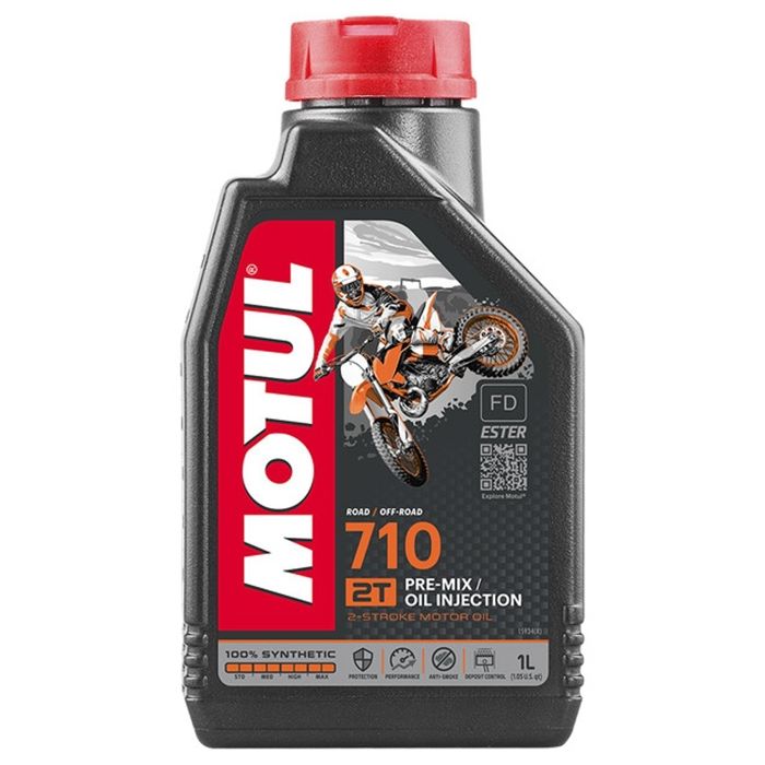 Huile moteur MOTUL 710 2T - 1 Litre