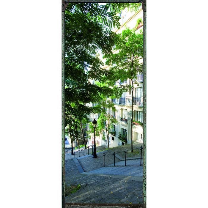 Sticker Adhésif de porte Ondoor- Rue de Paris - 204 x 83 cm