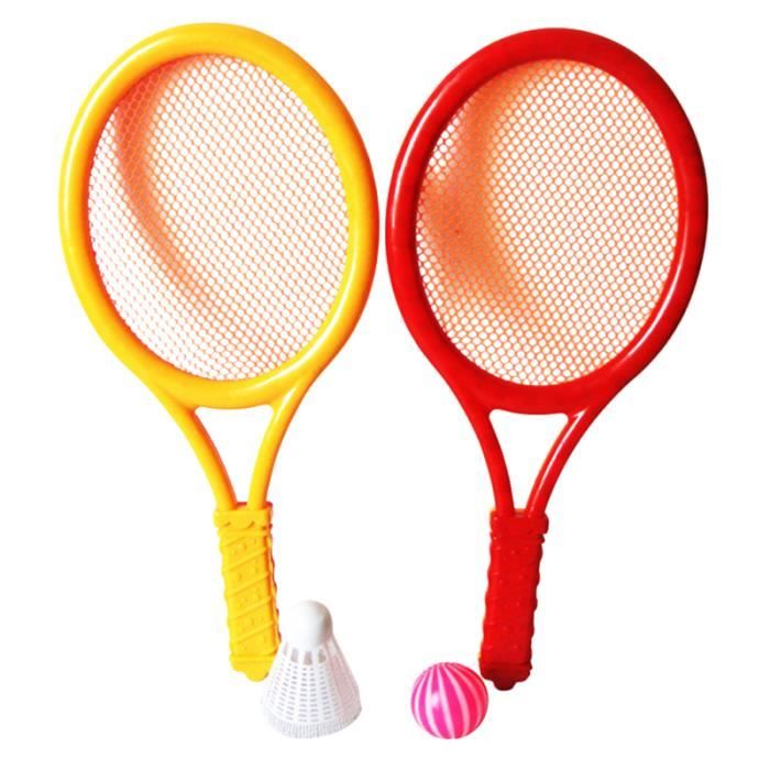 1 paire de raquette de tennis en plastique de petite taille ensemble de de badminton KIT TENNIS - PACK TENNIS - ENSEMBLE TENNIS