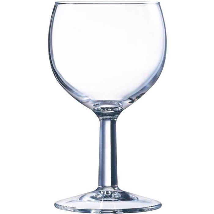 Lot de 12 verres à vin ballon en verre - 15 cl