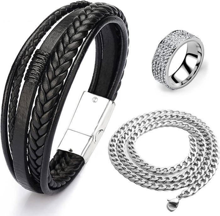 Bracelet Tressé Cuir Homme - France