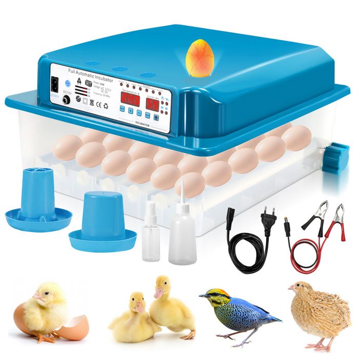 Meilleurs prix pour Tubiaz Couveuse Thermomètre à œufs de poule Couveuse Incubateur pour 36 œufs de poule INCUBATEUR