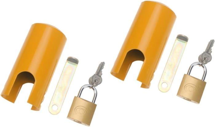 RUCUDIM Verrou De Robinet Extérieur Avec Cadenas - Protection Anti-vol Pour Jardin Et Maison