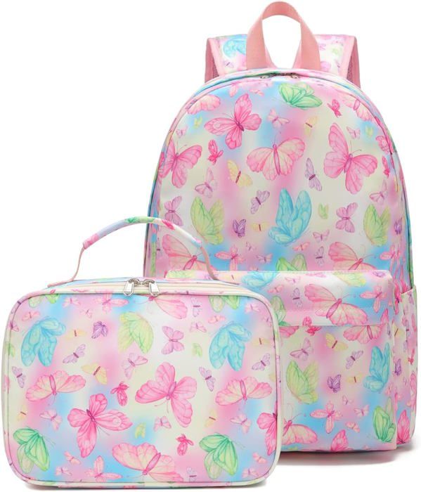 Sac à Dos Enfant 3 En 1 Football - Cartable Primaire Avec Sac Lunch Et Trousse (Rouge)
