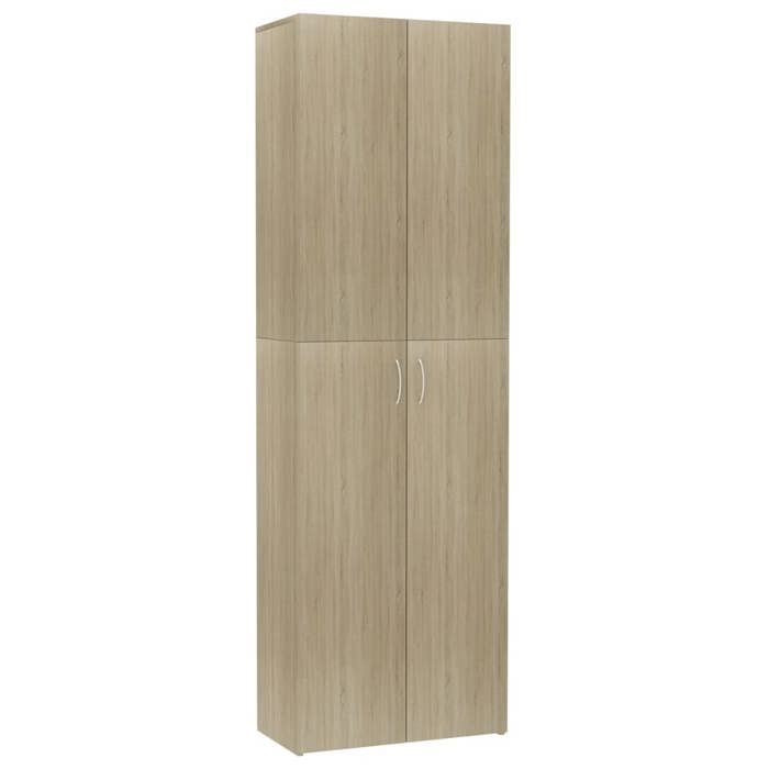 Armoire de bureau - UU - design simple - Chêne sonoma 60x32x190 cm Bois dingénierie a263