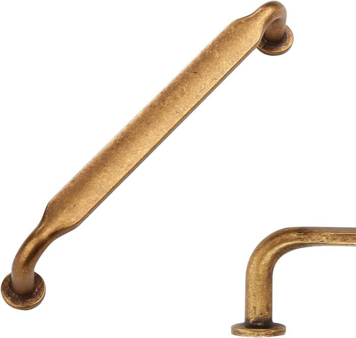 10 Pièces Rétro Poignee de Meuble Cuisine bronze 192mm Alliage de zinc Poignées Meubles avec Vis pour Bureaux Tiroirs Armoires
