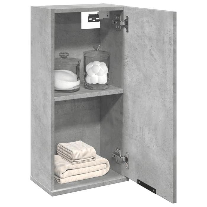 vidaXL Armoire de salle de bain murale Gris béton 32x20x67 cm meuble de salle de bain placard de salle de bain meuble de 856936