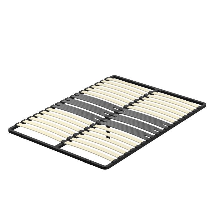 Sommier 140x190 cm 2x15 Lattes Peuplier Naturel Installation Express-DEWINNER