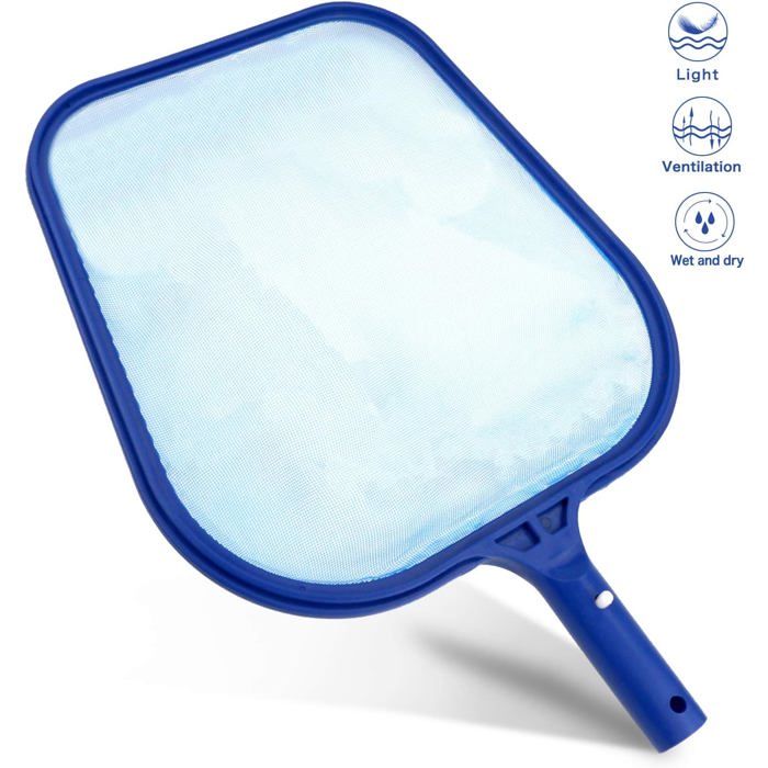 Épuisette De Piscine Professionnelle - Maille Fine En Nylon, Cadre Plastique Robuste, Pour Bassin Et Aquarium