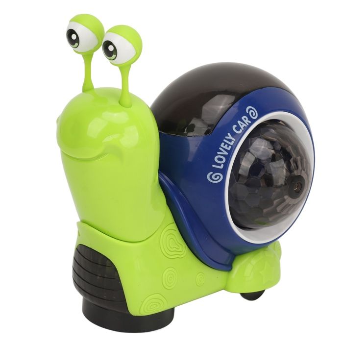 Jouet pour bébé en forme descargot vert rampant musique lumières tête secouée marche sur le ventre jouet universel