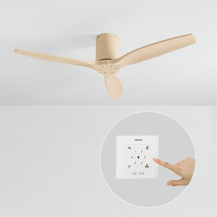 Ventilateur de plafond - Create - Sans lumière - Sable - Ø132cm - 6 vitesses - Create