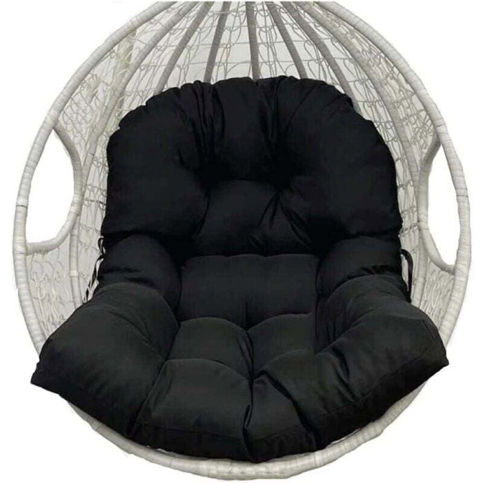 Coussin de panier suspendu extérieur - ZOR® - Noir - 80x120 cm - Tissu imperméable - Confortable - Respirant
