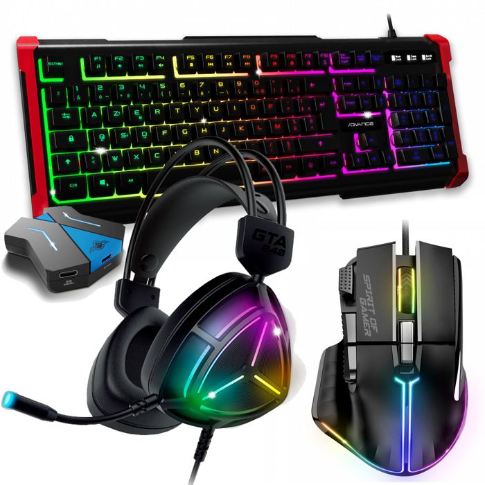 Pack Gaming Battle Royale 4 en 1 Advance GTA 240 pour Switch XB1 X/ PS4 PS3 et PC