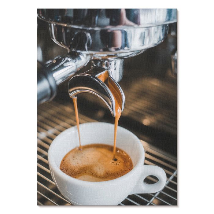 Tableau cuisine Affiche café 210x297 Boisson expressive tasse blanche pause café matin art moderne Fernando