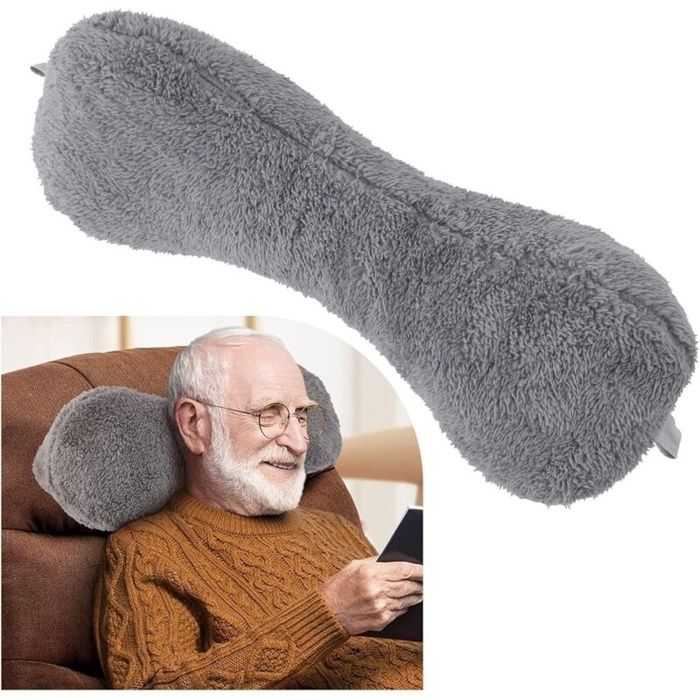 Coussin dappui-tête inclinable Gris Coussin de tête pour Fauteuil inclinable Coussin de tête pour canapé