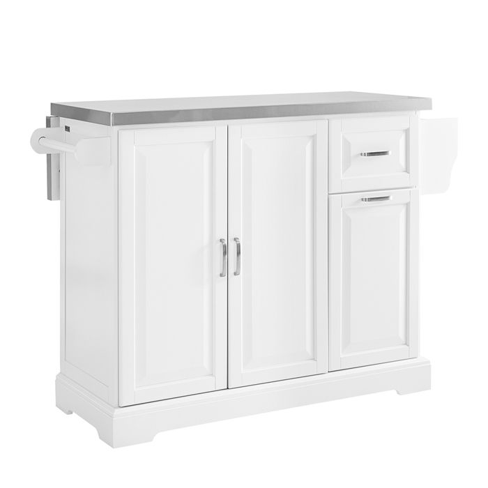 Chariot de cuisine pliable - SOBUY - Plan de travail rabattable - Rangement optimisé - 2 tiroirs