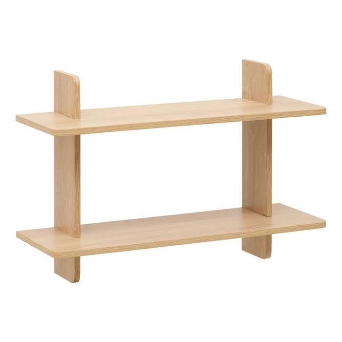 Étagère murale 2 niveaux Fixy 19x60cm beige - 5five Étagère murale 2 niveaux Fixy 19x60cm beige - 5five