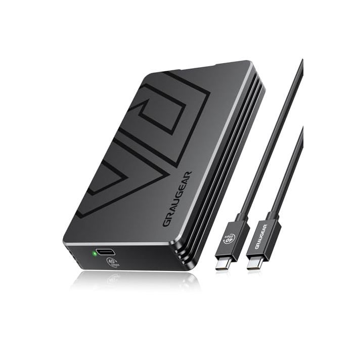 Boîtier SSD Externe pour NVMe SSD M.2 USB 4 Thunderbolt 4 40 Gbps Disque Dur Externe SSD Installation sans Outil I NVMe M.2 SSD