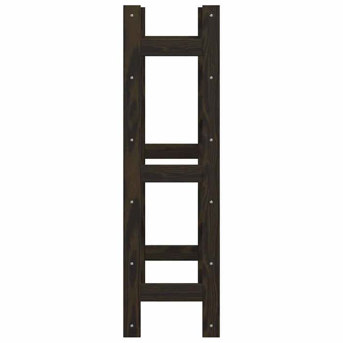 Meuble Rangement - HAOSHOP - Casier à bouteilles pour 30 bouteilles noir bois pin solide&01_31662