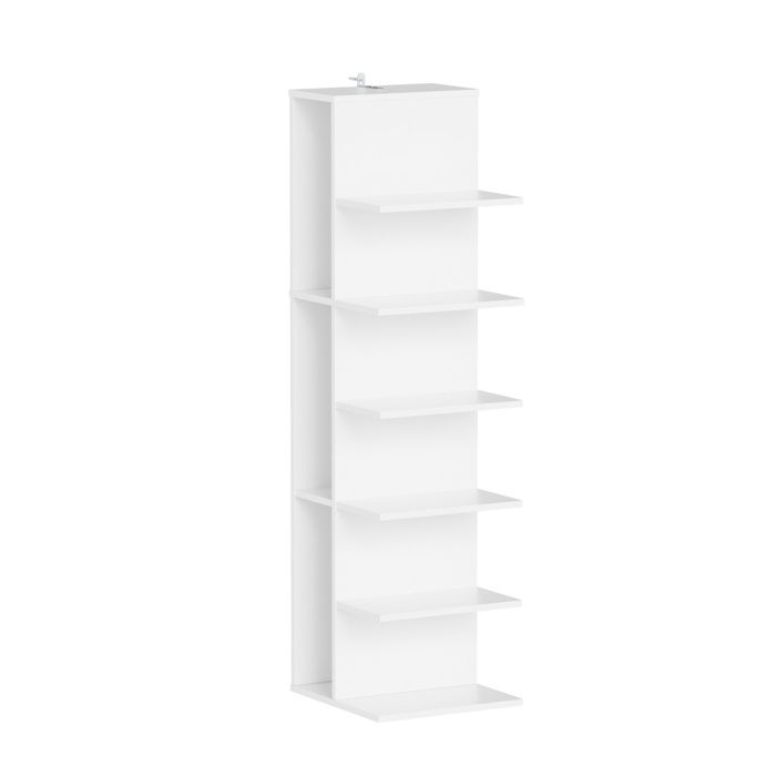 Étagère murale blanche - SoBuy - 5 niveaux - 7 étagères - 30×32.5×110.5 cm - Capacité de charge 45 kg Étagère murale blanche - SoBuy - 5 niveaux - 7 étagères - 30×32.5×110.5 cm - Capacité de charge 45 kg