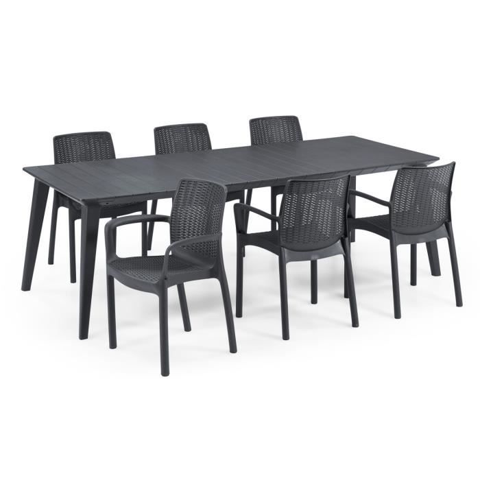 Keter Allibert Cube Table Basse Extérieur Monaco Keter - Noir