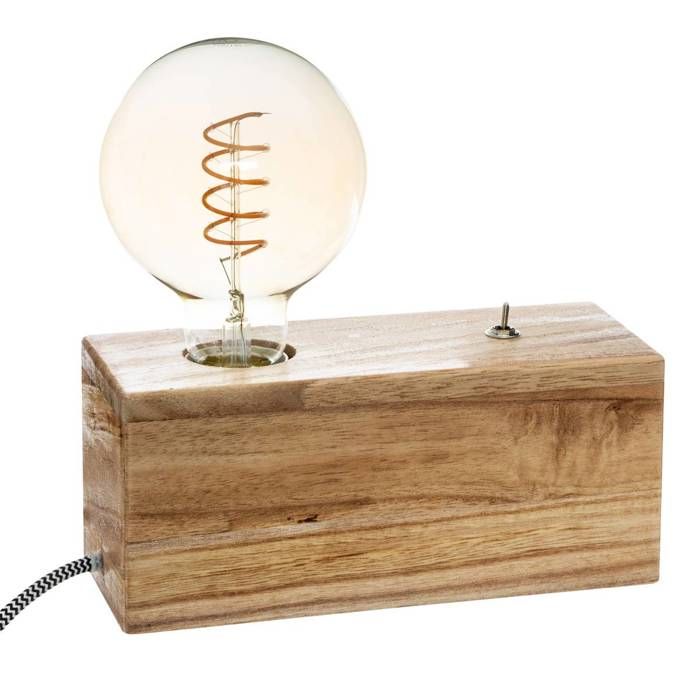 Lampe socle Tibu beige H9cm