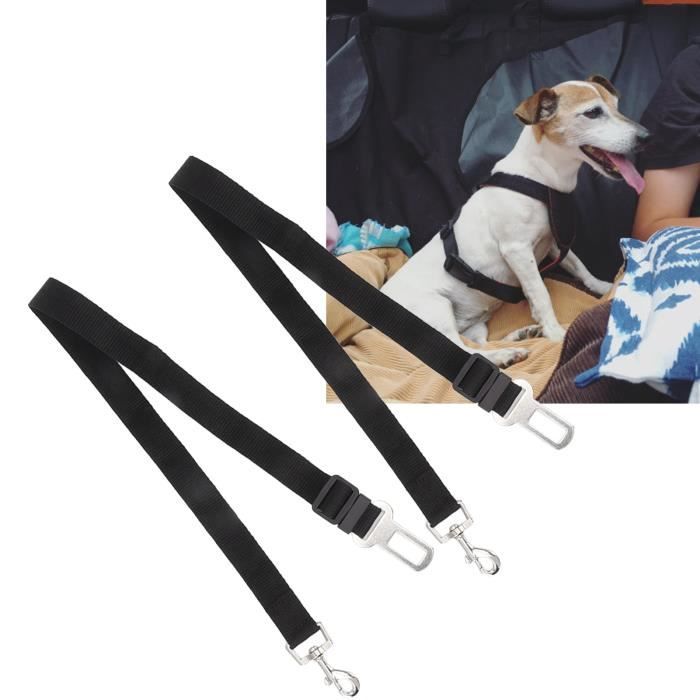 Ceinture De Sécurité Pour Chien Voiture - Longueur Réglable 71-83 Cm - Avec Boucle élastique Et Réfléchissante - Noir - 5