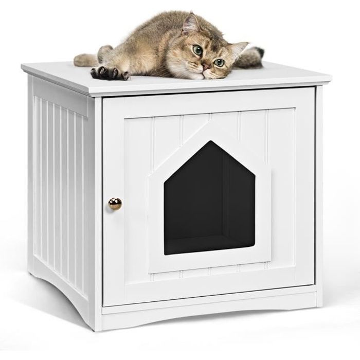 Maison Pour Chat En Bois Avec Porte Poignee Surface Lisse Nettoyage Facile Pour Salon Chambre Balcon Blanc Achat Vente Niche Maison Pour Chat Cdiscount Maison Pour Chat En Bois Avec Porte Poignee Surface Lisse Nettoyage Facile Pour Salon Chambre Balcon Blanc Achat Vente Niche Maison Pour Chat Cdiscount