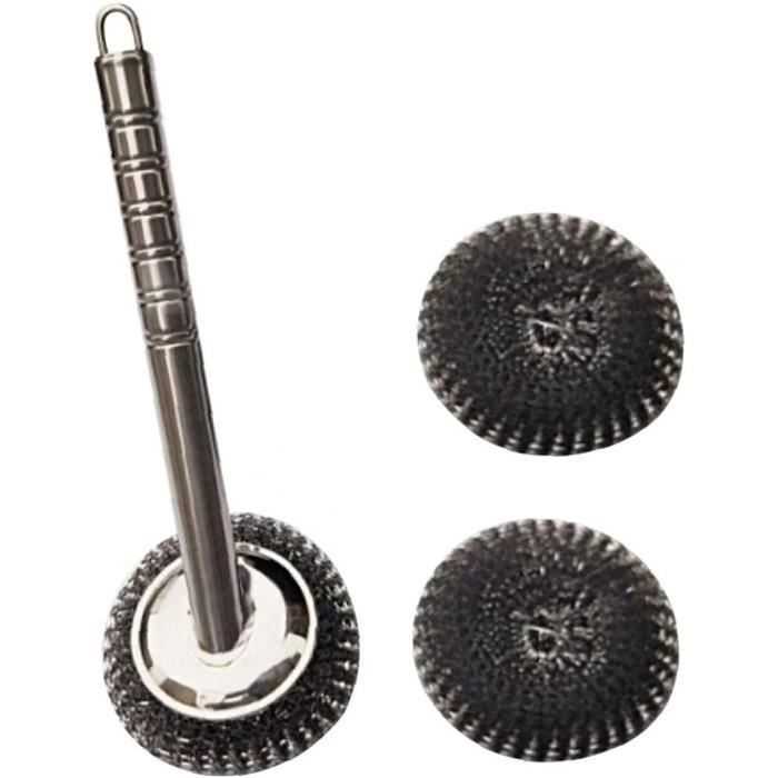 Brosse Pour Barbecue - En Métal, Manche Bois, 31 Cm - Nettoyage Facile Des Grilles - 10