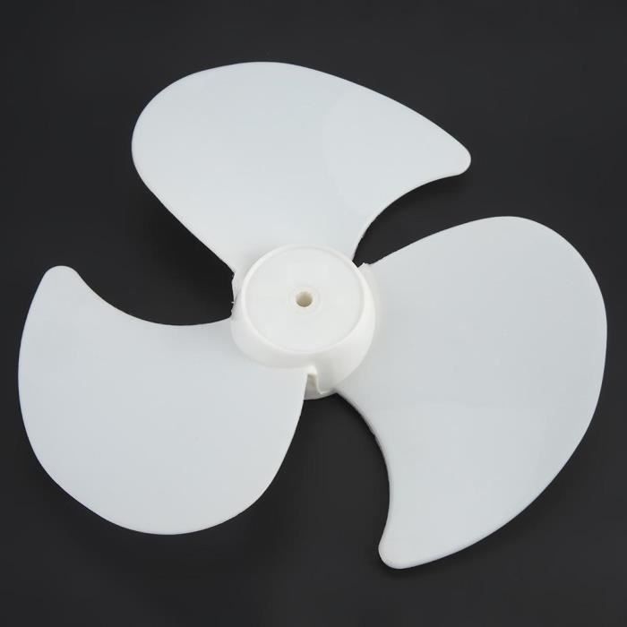 2pcs pales de ventilateur en plastique trois feuilles accessoires de pales ventilateur électrique