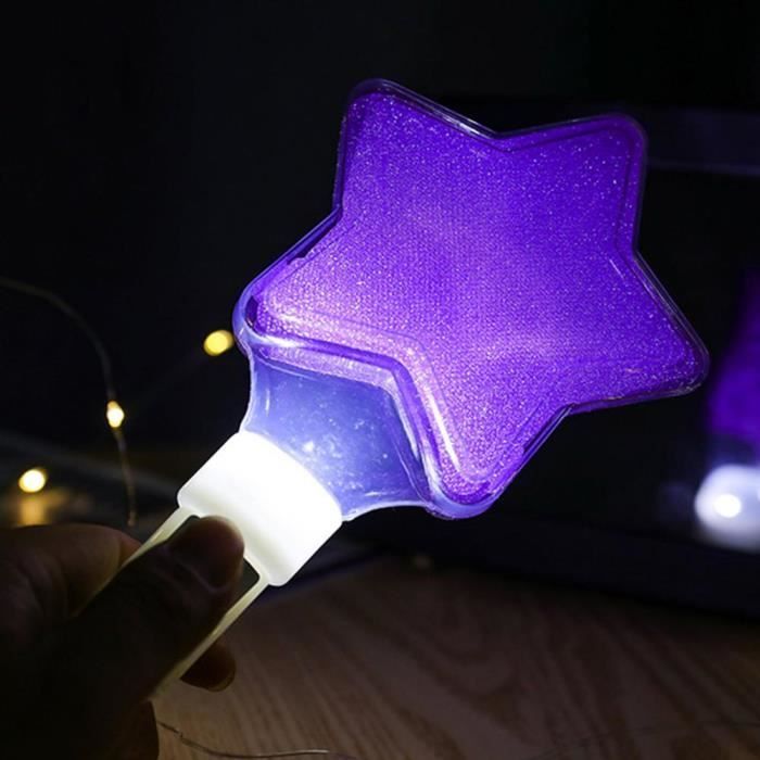 Violet - Bâton Lumineux en Forme de Pentagramme LED pour ixd'Anniversaire,  Mariage, Noël - Cdiscount Maison
