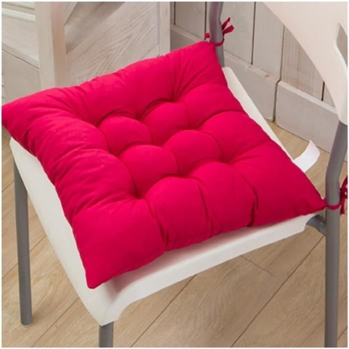 Coussin De Chaise Jardin Imperméable FANSU - Forme U Avec Attaches, Housse Amovible, Épaisseur 8cm - Pour Terrasse, Patio, Cuisine