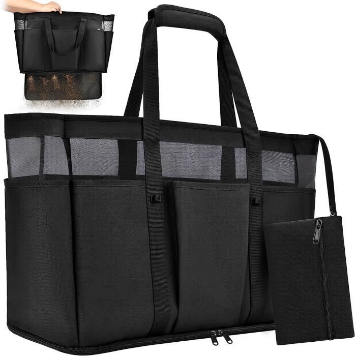 Sac de plongée de plage – Sac multifonction avec fermeture éclair, sac de plongée étanche | Sac de plongée cylindrique extra large en maille filet multifonctionnel, sac étanche pour la plongée avec
