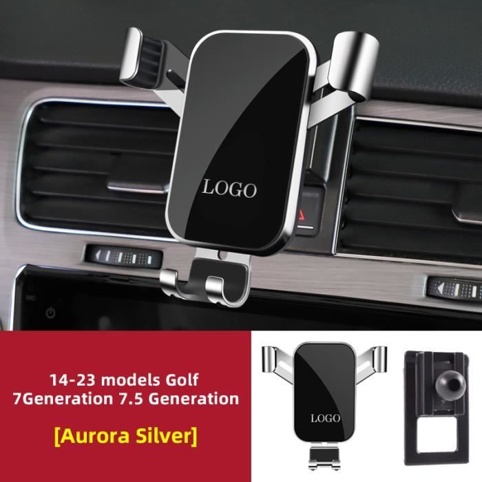 Golf-7 14-23 Argent - Support de téléphone de voiture pour Volkswagen Golf 6 Stores, Hand Drive, 2010-2013, R