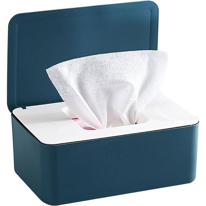 Lot De 2 Boîtes à Lingettes Humides + 6 Sachets étanches - Pour Bébé, Maison, Voiture - Couvercle Hermétique, Fermeture Autocollante