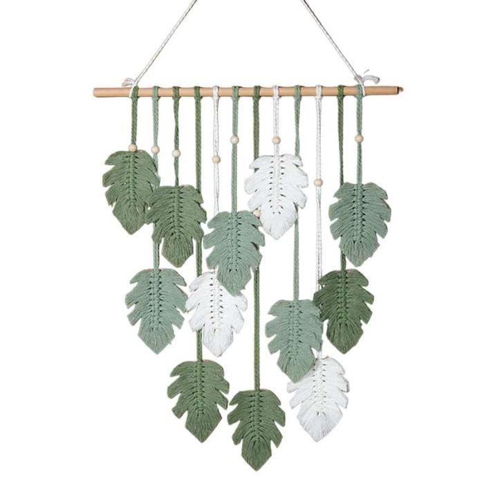 Attrape-rêves - Décoration suspendue - Vert - 50 cm - Fait main ...