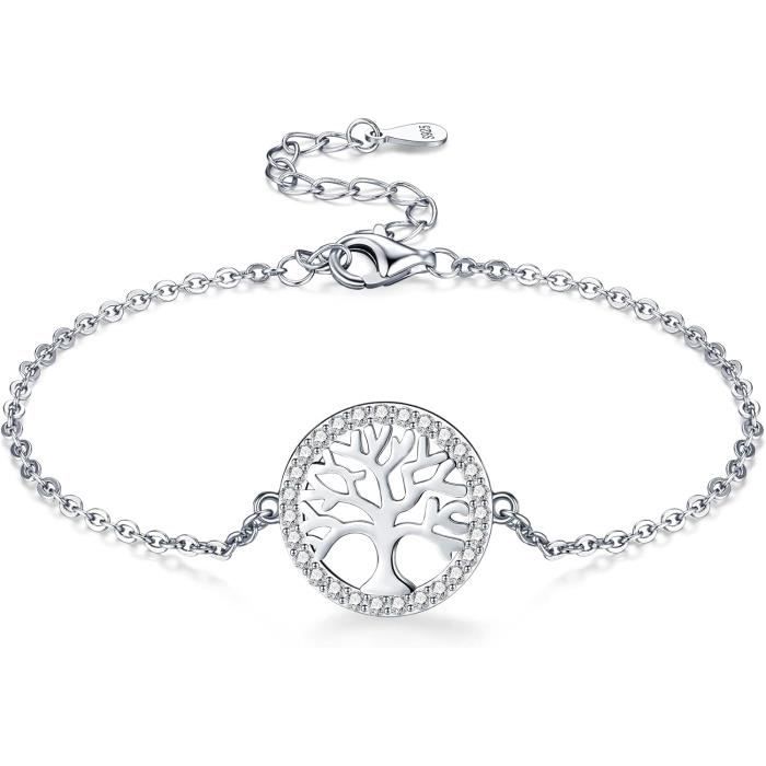 Bracelet Cheville Femme Argent 925, Arbre De Vie, Thanina Bijoux, Neuf Avec étiquettes